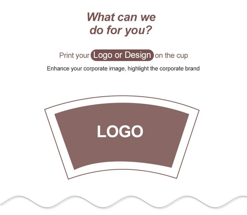 Disposable Customized Printed 8 Oz Coffee Drinking Single Wall Paper Cup with Lid