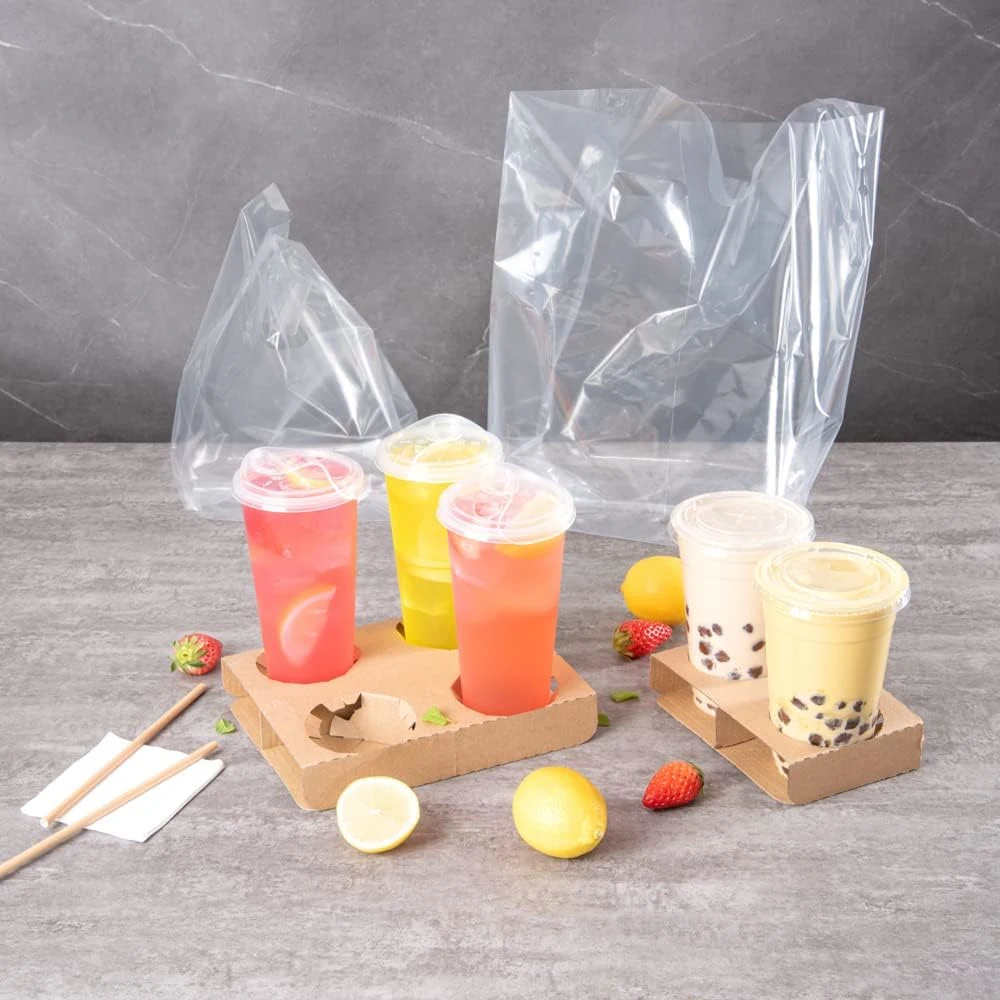 Cup Holder Milk Tea Packaging Coffee Kraft Paper Cup Holder Tray