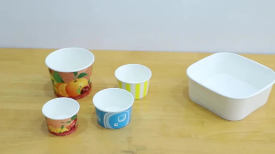Vasos desechables de papel para helado Anbao 2023